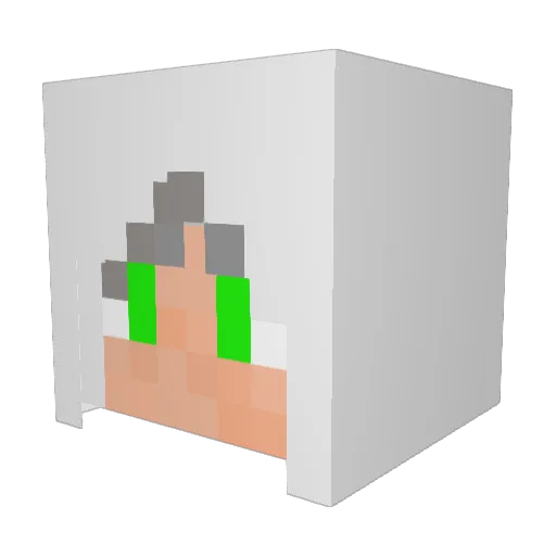 AzkarStormrage Minecraft avatar head, 3D render