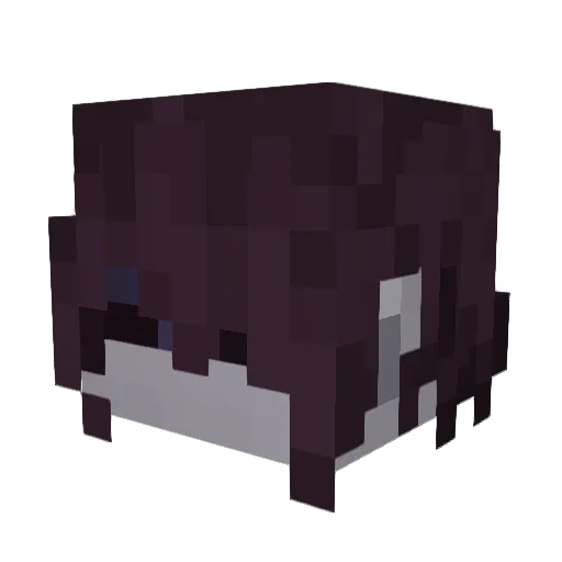 Azkarna Minecraft avatar head, 3D render