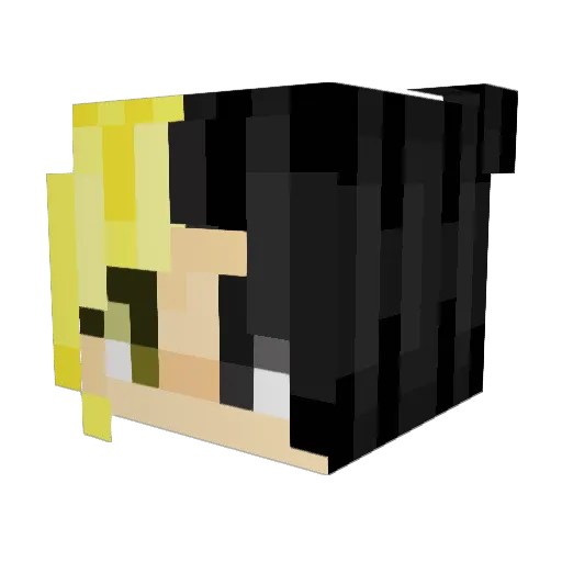 Azkyah Minecraft avatar head, 3D render