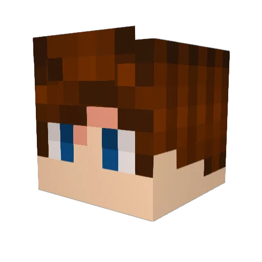 Azl_EricWolf Minecraft avatar head, 3D render