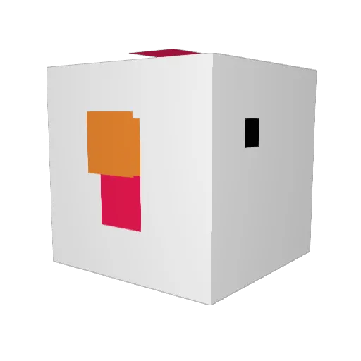 Azlonnn Minecraft avatar head, 3D render