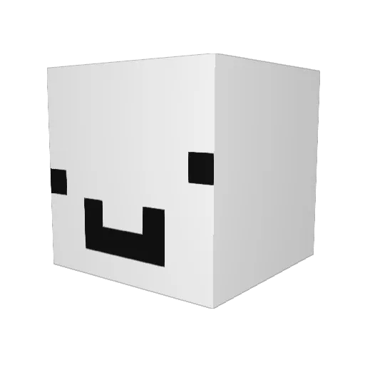 Azltt Minecraft avatar head, 3D render