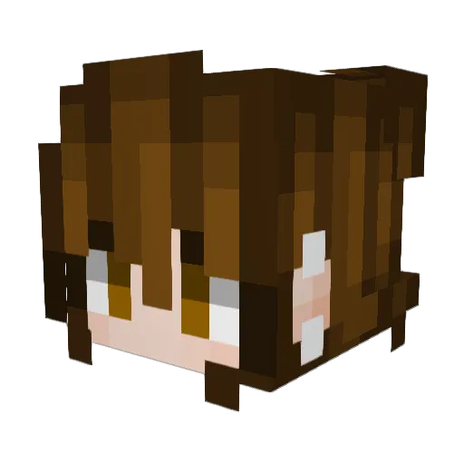 Azmethyst Minecraft avatar head, 3D render