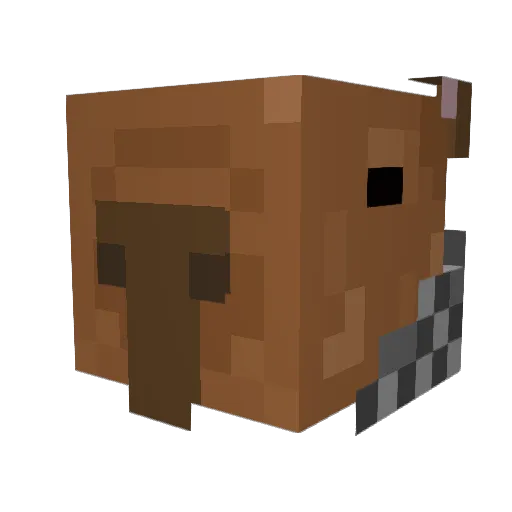 Azmin_7 Minecraft avatar head, 3D render