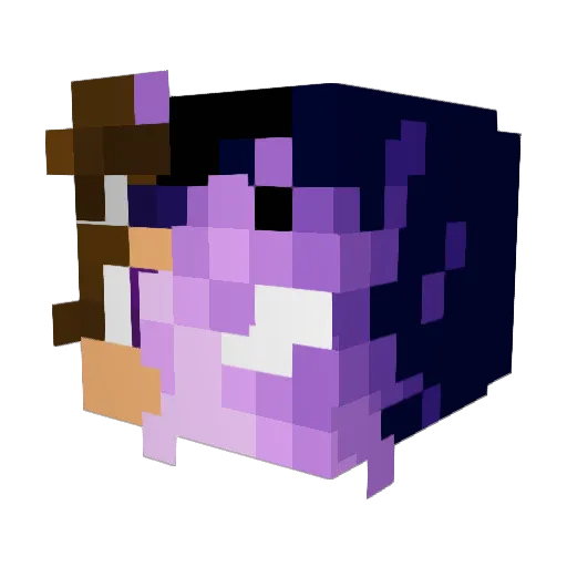 Azmodane Minecraft avatar head, 3D render
