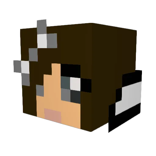 AznBunnie92 Minecraft avatar head, 3D render