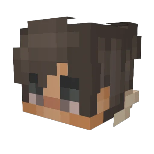 AznaurSokurov Minecraft avatar head, 3D render