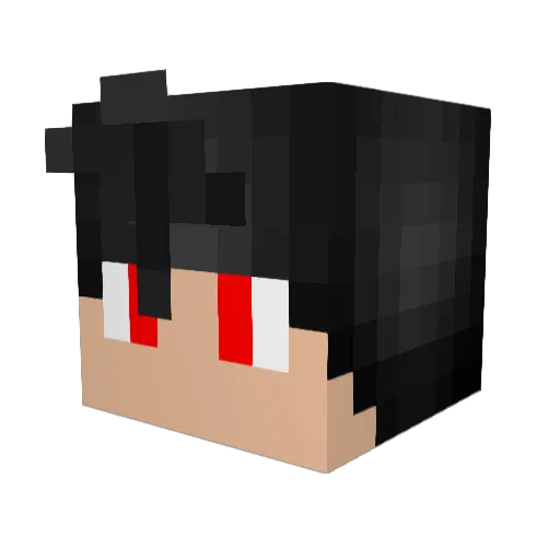 Azndood Minecraft avatar head, 3D render