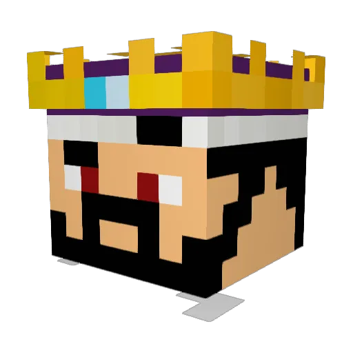 Aznminer4life Minecraft avatar head, 3D render