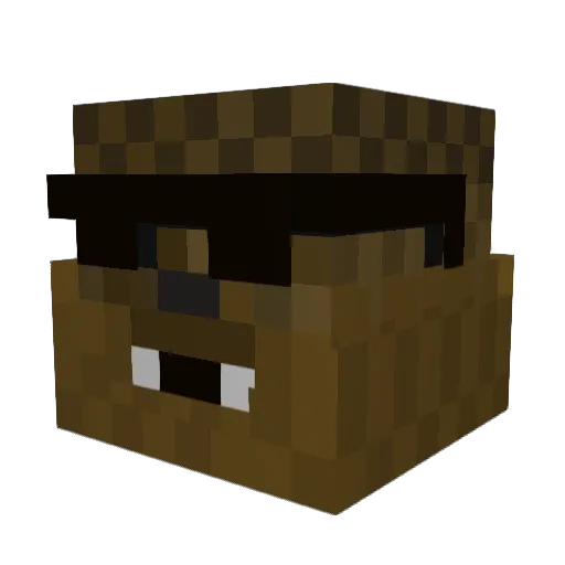 Aznthunder22 Minecraft avatar head, 3D render