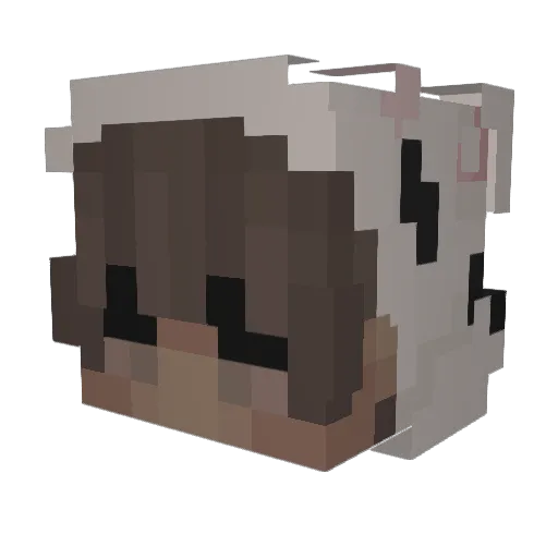 Azopt Minecraft avatar head, 3D render
