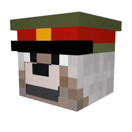 Azor321 Minecraft avatar head, 3D render