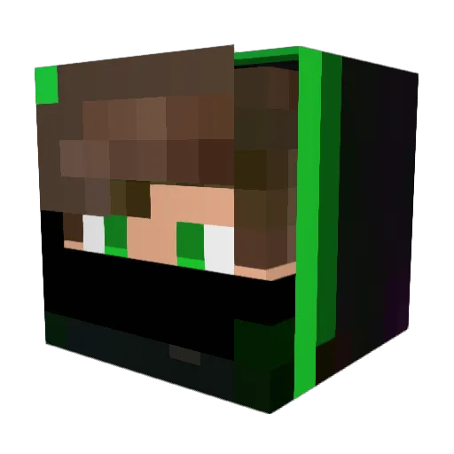 Azored Minecraft avatar head, 3D render