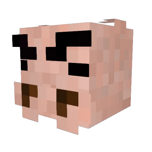 Azorez_ Minecraft avatar head, 3D render