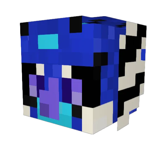 Azorukon Minecraft avatar head, 3D render