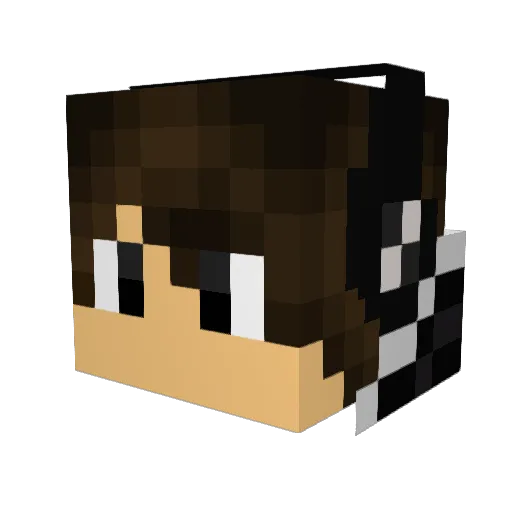 AzoxyDead Minecraft avatar head, 3D render