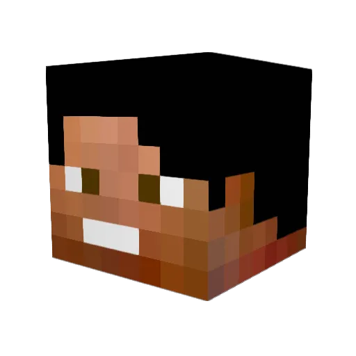 Azoy_ Minecraft avatar head, 3D render