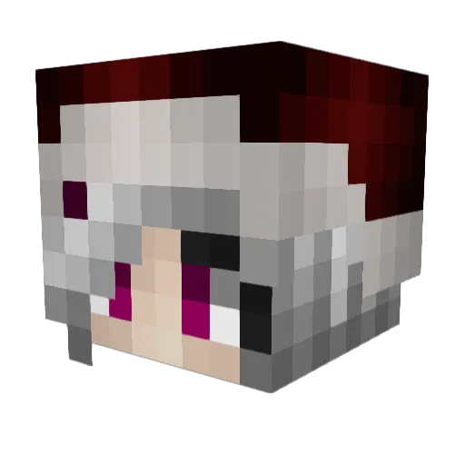 AzraStrafe Minecraft avatar head, 3D render
