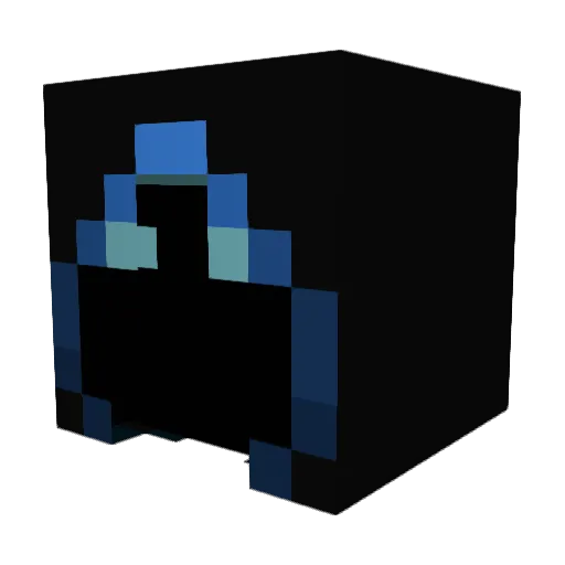 AzraZ7 Minecraft avatar head, 3D render