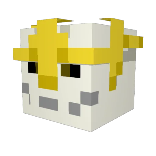 AzraeI4 Minecraft avatar head, 3D render