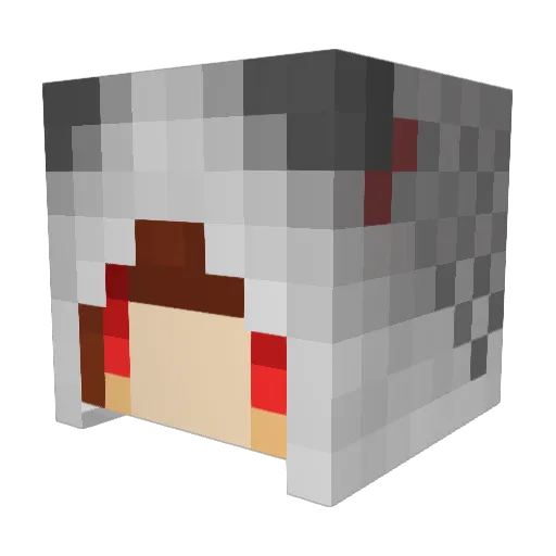 Azrael1911 Minecraft avatar head, 3D render
