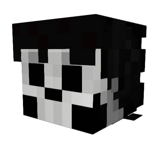 Azrael23 Minecraft avatar head, 3D render