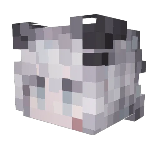 AzraelElria Minecraft avatar head, 3D render