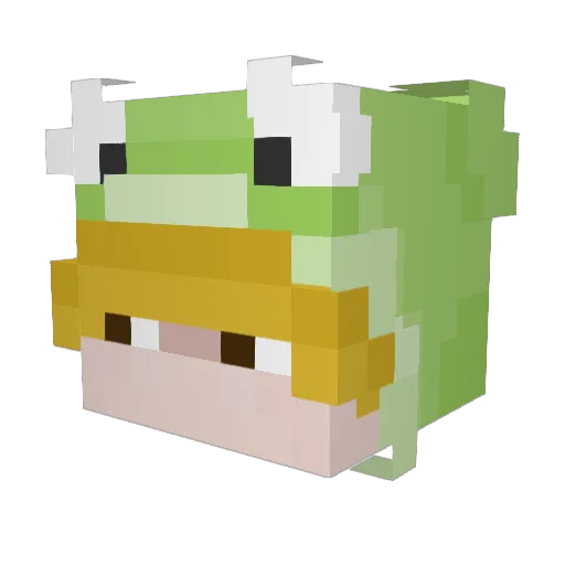 Azrael_ET Minecraft avatar head, 3D render