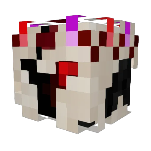 Azrau Minecraft avatar head, 3D render