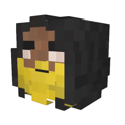 Azreal_101 Minecraft avatar head, 3D render
