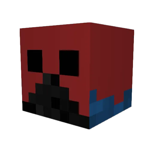Azree17 Minecraft avatar head, 3D render