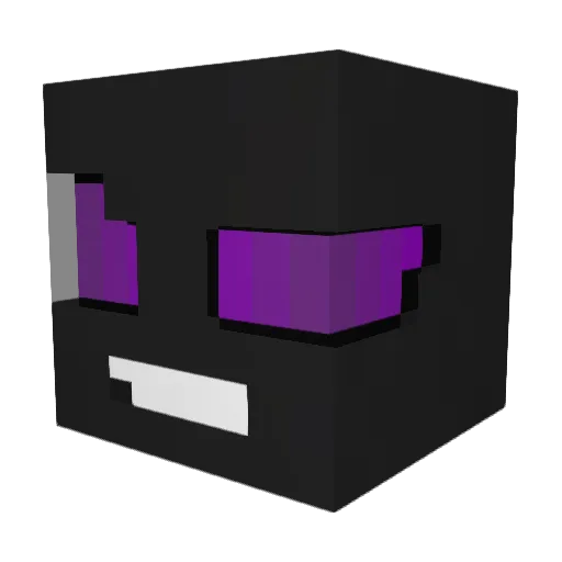 Azrek_ Minecraft avatar head, 3D render