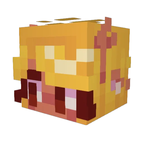 Azri31 Minecraft avatar head, 3D render