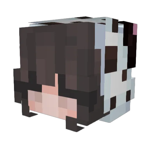 Azriara Minecraft avatar head, 3D render