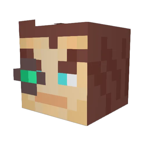 Azriel_Jinx Minecraft avatar head, 3D render