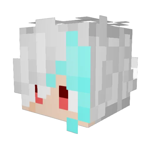 Azriel_zzzz Minecraft avatar head, 3D render