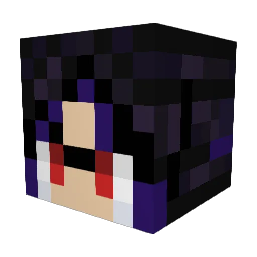 Azsalyn Minecraft avatar head, 3D render