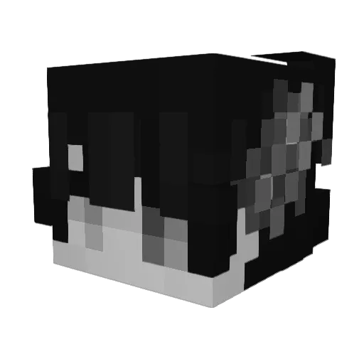 Azshuii Minecraft avatar head, 3D render