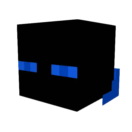 Azsio Minecraft avatar head, 3D render