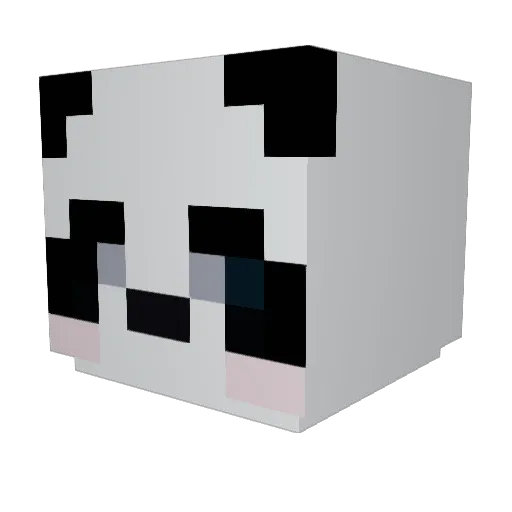 Azsmio Minecraft avatar head, 3D render