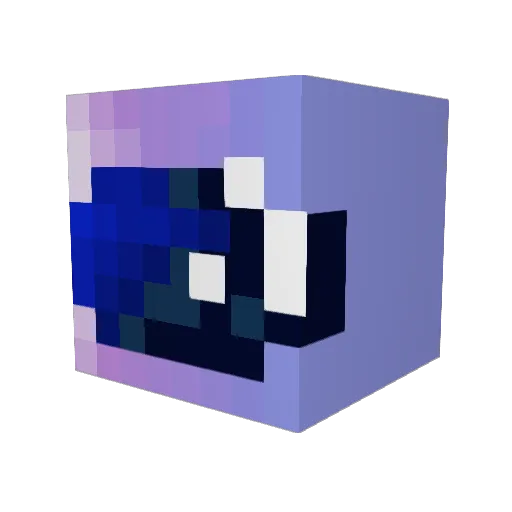 Azstro Minecraft avatar head, 3D render