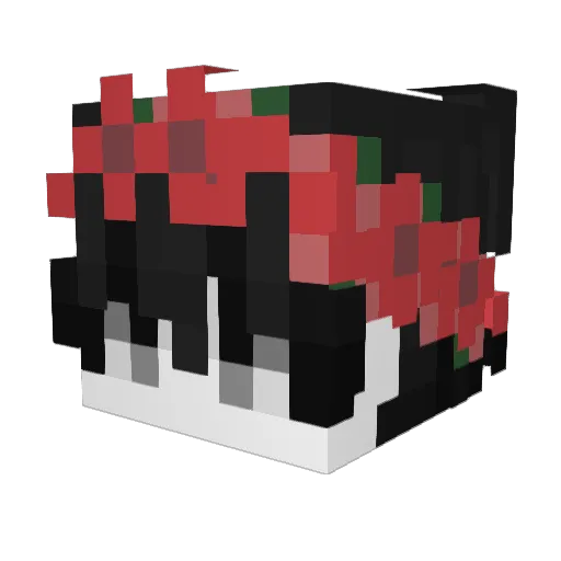 Aztch Minecraft avatar head, 3D render