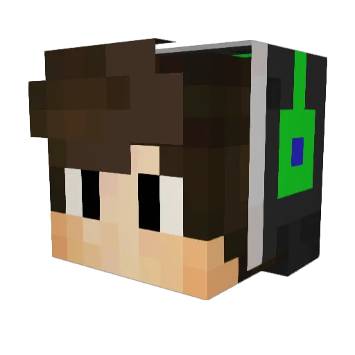 AztecStag Minecraft avatar head, 3D render