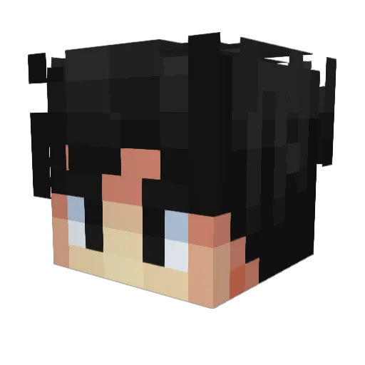 Aztecah Minecraft avatar head, 3D render