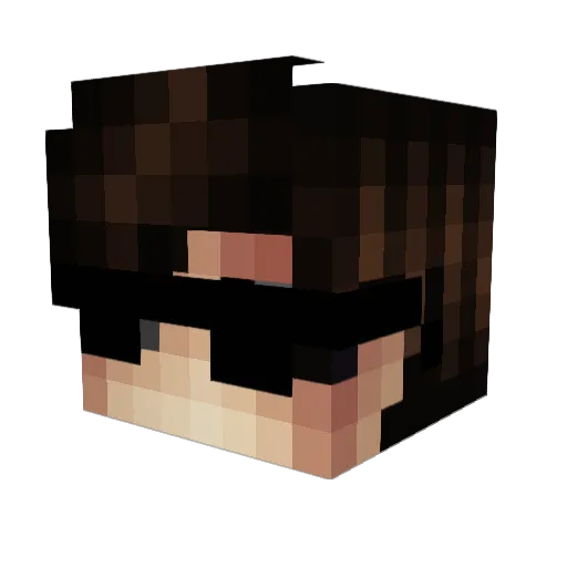 AztekDragon Minecraft avatar head, 3D render