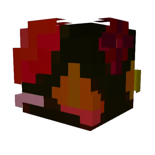 Aztiiiin Minecraft avatar head, 3D render