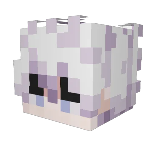 Aztiixx Minecraft avatar head, 3D render