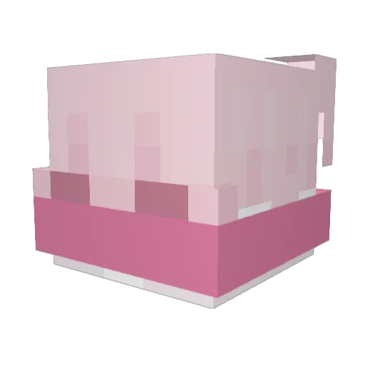 Aztrayer Minecraft avatar head, 3D render