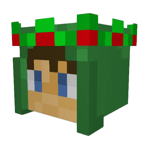 AztroShinobi Minecraft avatar head, 3D render