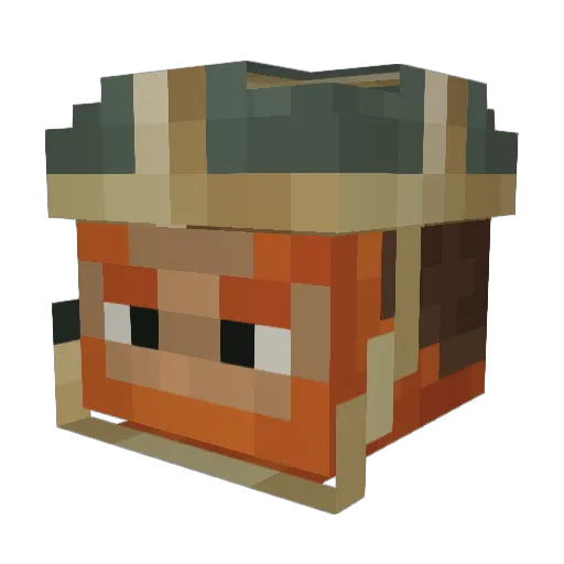 Azts Minecraft avatar head, 3D render